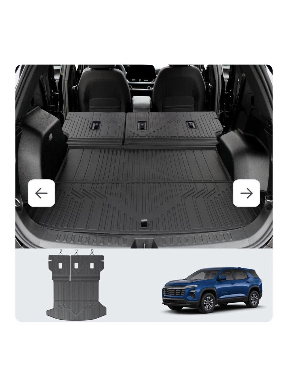 LUMWAY Cargo Mat for 2027 2026 2025 Chevy Equinox (Only Gas) & GMC Terrain